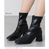 スクエアトゥ レザー調 チャンキー | レースレディース | 詳細画像2