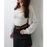 ソリッドカラー メッシュ ニット | レースレディース  | 詳細画像15 