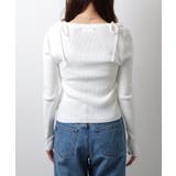 ソリッドカラー ショルダーリボン クロップド | レースレディース  | 詳細画像15 