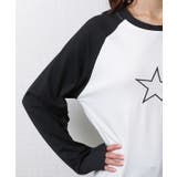 ラグランスリーブ 配色 星柄 | レースレディース | 詳細画像13