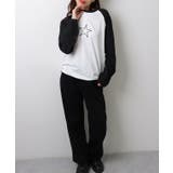 ラグランスリーブ 配色 星柄 | レースレディース | 詳細画像3