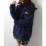 オーバーサイズ フリース ハーフジップ | レースレディース | 詳細画像11