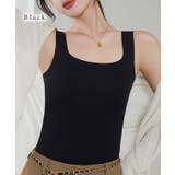 ソリッドカラー スクエアネック カップ付き | レースレディース  | 詳細画像10 