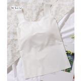 ソリッドカラー スクエアネック カップ付き | レースレディース  | 詳細画像7 