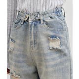 ハイウエスト セミワイド ダメージ | レースレディース | 詳細画像10