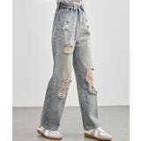 ハイウエスト セミワイド ダメージ | レースレディース | 詳細画像4