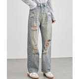 ハイウエスト セミワイド ダメージ | レースレディース | 詳細画像7