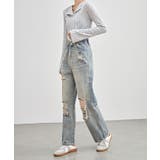 ハイウエスト セミワイド ダメージ | レースレディース | 詳細画像8