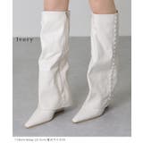 レザー調 サイド パール | レースレディース  | 詳細画像9 