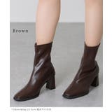 バックファスナー スクエアトゥ レザー調 | レースレディース | 詳細画像7