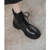 レザー調 バックファスナー レースアップ | レースレディース | 詳細画像7