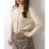 Ｖネック テーラードカラー リブニット | レースレディース  | 詳細画像16 