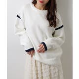 クルーネック 配色 ライン | レースレディース | 詳細画像13