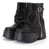 レザー調 カバー風 厚底 | レースレディース  | 詳細画像1 