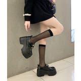 ラウンドトゥ 超厚底 レザー調 | レースレディース | 詳細画像5