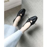 レザー調 アーモンドトゥ リボン | レースレディース  | 詳細画像4 