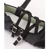 レザー調 クロスストラップ レースアップ | レースレディース  | 詳細画像17 