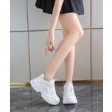 配色 プルストラップ付き 厚底 | レースレディース  | 詳細画像12 