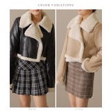 襟 ボア切り替え レザー調 | レースレディース  | 詳細画像2 