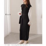 ベルト付き キャンディ袖 ドッキング | レースレディース  | 詳細画像3 