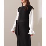 ベルト付き キャンディ袖 ドッキング | レースレディース  | 詳細画像5 