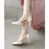 レザー調 ポインテッド パールライン | レースレディース  | 詳細画像6 