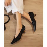 レザー調 ポインテッド ピンヒール | レースレディース  | 詳細画像4 