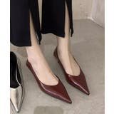 レザー調 ななめ ヒール | レースレディース  | 詳細画像6 