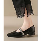 レザー調 ビジュー ストラップ付き | レースレディース  | 詳細画像5 