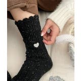 ミックスカラー ハート刺繍 リブ | レースレディース | 詳細画像5