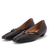 レザー調 スクエアトゥ ストラップ | レースレディース  | 詳細画像1 