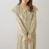 ボタニカル柄 ビッグカラー キャンディ袖 | レースレディース  | 詳細画像1 