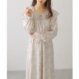 ボタニカル柄 ビッグカラー キャンディ袖 | レースレディース  | 詳細画像11 