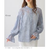 バンドカラー キャンディ袖 花柄 | レースレディース | 詳細画像10