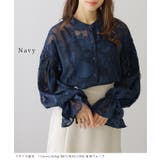 バンドカラー キャンディ袖 花柄 | レースレディース | 詳細画像7