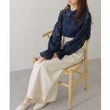 バンドカラー キャンディ袖 花柄 | レースレディース | 詳細画像9