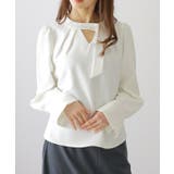 スタンドカラー パフスリーブ風 タイ付き | レースレディース | 詳細画像15