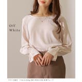 パール付き 袖タック ラウンドネック | レースレディース | 詳細画像10