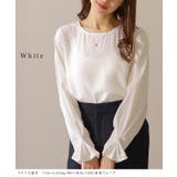 パール付き 袖タック ラウンドネック | レースレディース | 詳細画像14