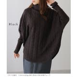 ケーブル柄 ハイネック ドルマン | レースレディース  | 詳細画像3 