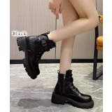 レザー調 ベルト付き レースアップ | レースレディース  | 詳細画像3 