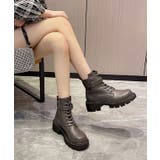 レザー調 ベルト付き レースアップ | レースレディース  | 詳細画像8 