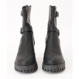 レザー調 ダブルベルト トラックソール | レースレディース  | 詳細画像14 