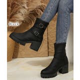 レザー調 ダブルベルト トラックソール | レースレディース  | 詳細画像3 