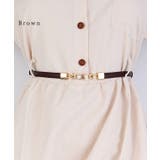 レザー調 パール バックル | レースレディース  | 詳細画像4 