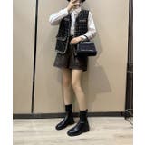 レザー調 スクエアトゥ チャンキーヒール | レースレディース  | 詳細画像4 