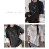 ハート ロゴプリント オーバーサイズ | レースレディース  | 詳細画像2 