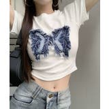 バタフライ クロップド丈 クルーネック | レースレディース | 詳細画像14