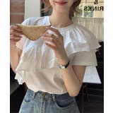 アシンメトリー ラッフルフリル クルーネック | レースレディース  | 詳細画像8 