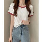 配色 クロップド丈 クルーネック | レースレディース  | 詳細画像17 